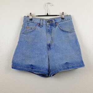Vintage levis high waist washed denim jeans shorts 26